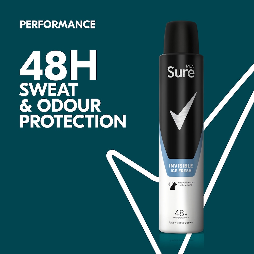 image 1 of Sure Men Invisible Ice Fresh 48h Antiperspirant Deodorant 200ml