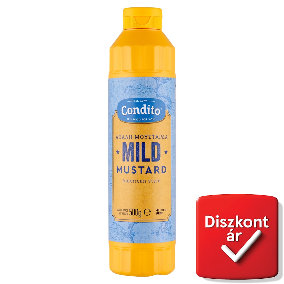 Condito American Style Mild gluténmentes mustár 500 g  1. kép
