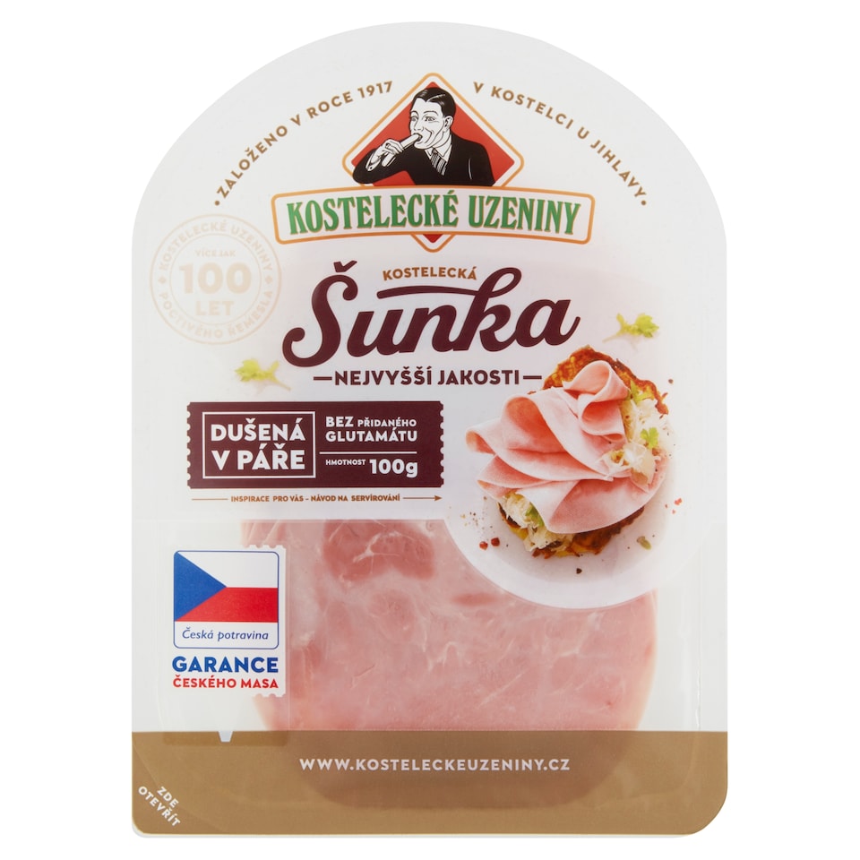 obrázok 1 z Kostelecké Uzeniny Kostelecká šunka najvyššej akosti 0,100 kg