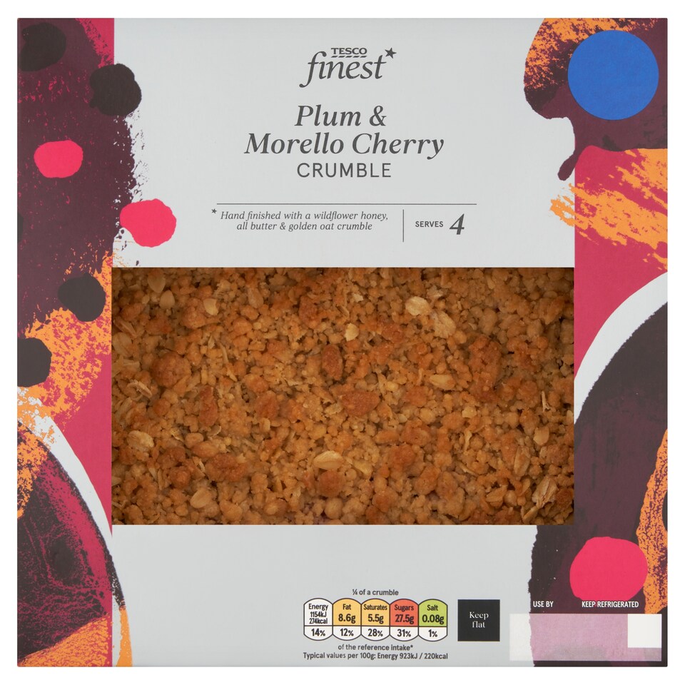 Tesco Finest Winter Berry & Plum Crumble 500g