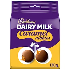 Cadbury Dairy Milk Caramel Nibbles Chocolate Bag 120G