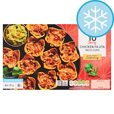Tesco 10 Chicken Fajita Taco Cups 144g