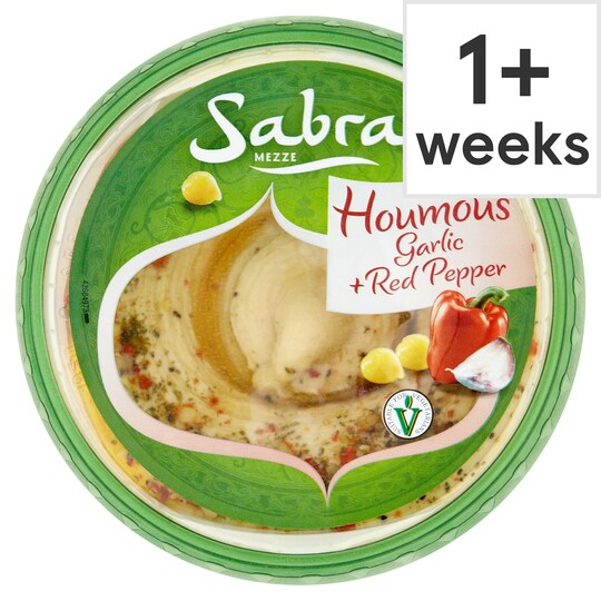Sabra Houmous Garlic Red Pepper 200G Tesco Groceries