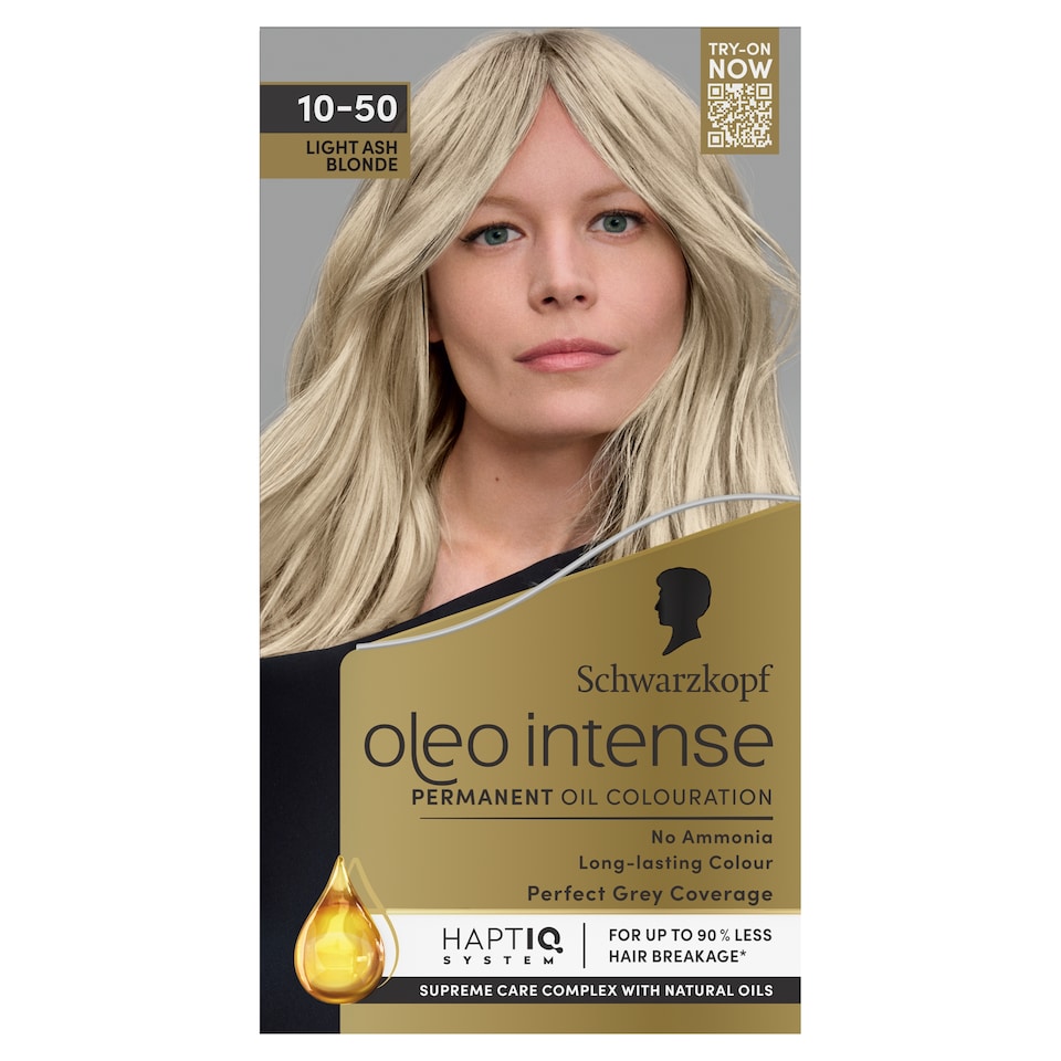 image 1 of Schwarzkopf Oleo Intense Light Ash Blonde 10-50 Permanent Hair Dye