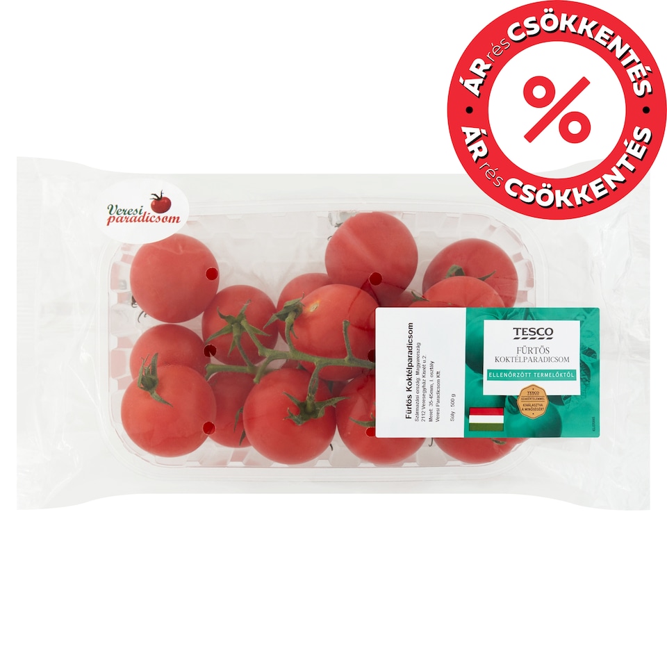 Tesco fürtös koktélparadicsom 500 g