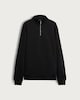 image 4 of F&F Cotton Rich Half Zip Funnel Neck Sweatshirt in Black