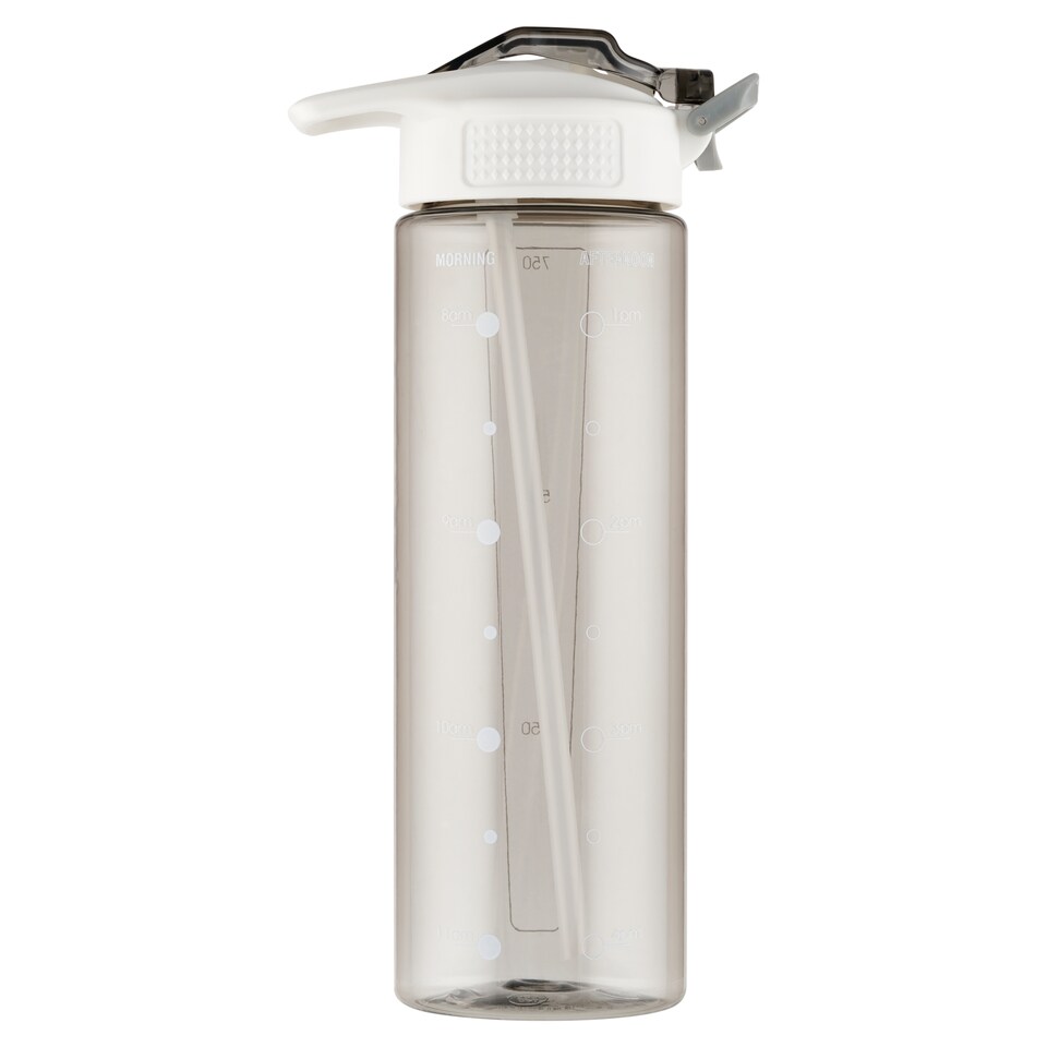 Tesco Grey Plastic Sipper Bottle 750 ml