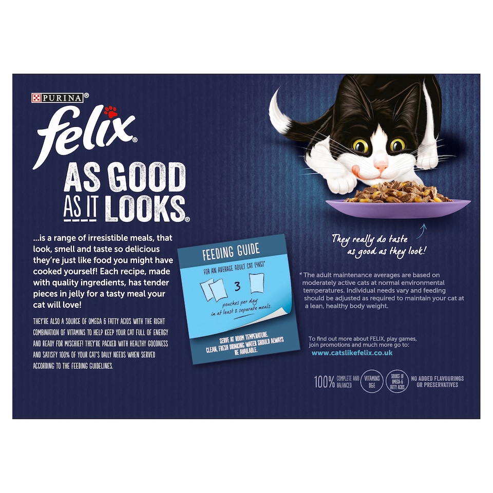 image 1 of Felix As Good As It Looks Cat Food Favourite Selection 12x100g