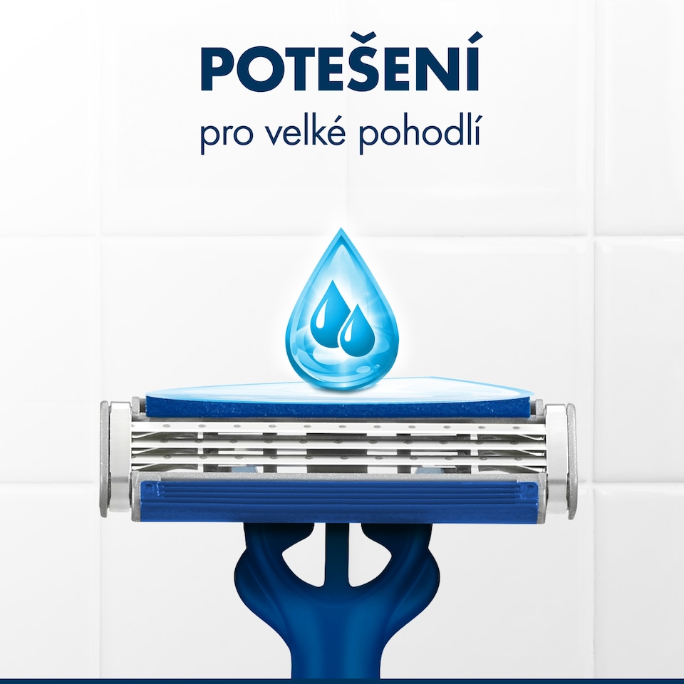 Obrázek 1 pro produkt Gillette Blue3 Plus Comfort, Jednorázové Holící Strojky Pro Muže, Balení Holících Strojků