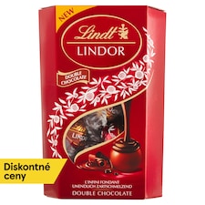 Lindt Lindor Mliečna a horká čokoláda s jemnou tekutou náplňou 200 g