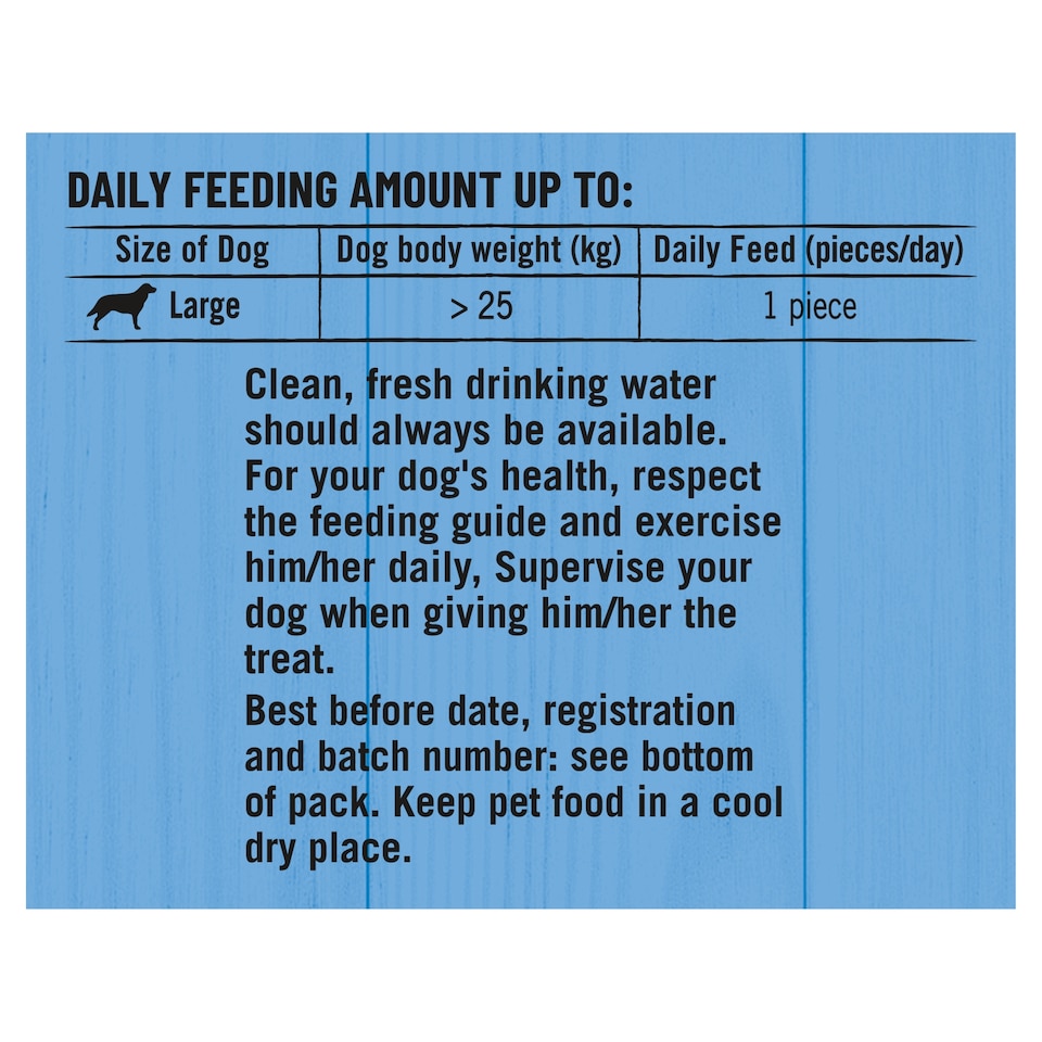 image 1 of BAKERS Dental Delicious Large Chicken Dog Chews 270g