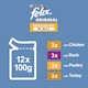 image 4 of Felix Cat Food Poultry Selection In Jelly 12x100G