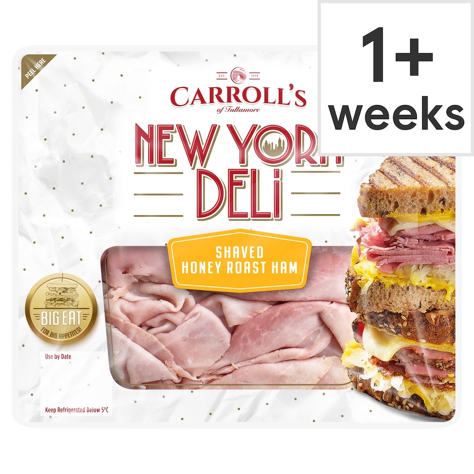 Carroll's New York Deli Shaved Honey Roast Ham 90G