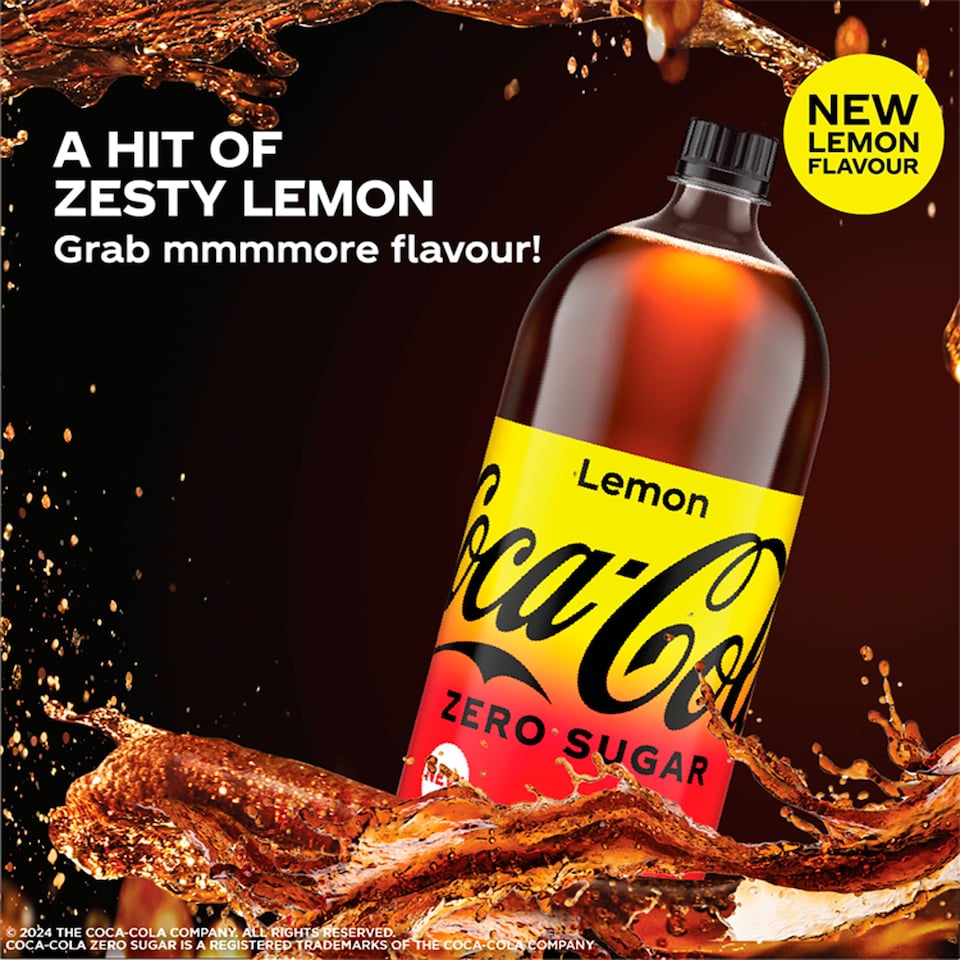 image 1 of Coca-Cola Zero Sugar Lemon 2L