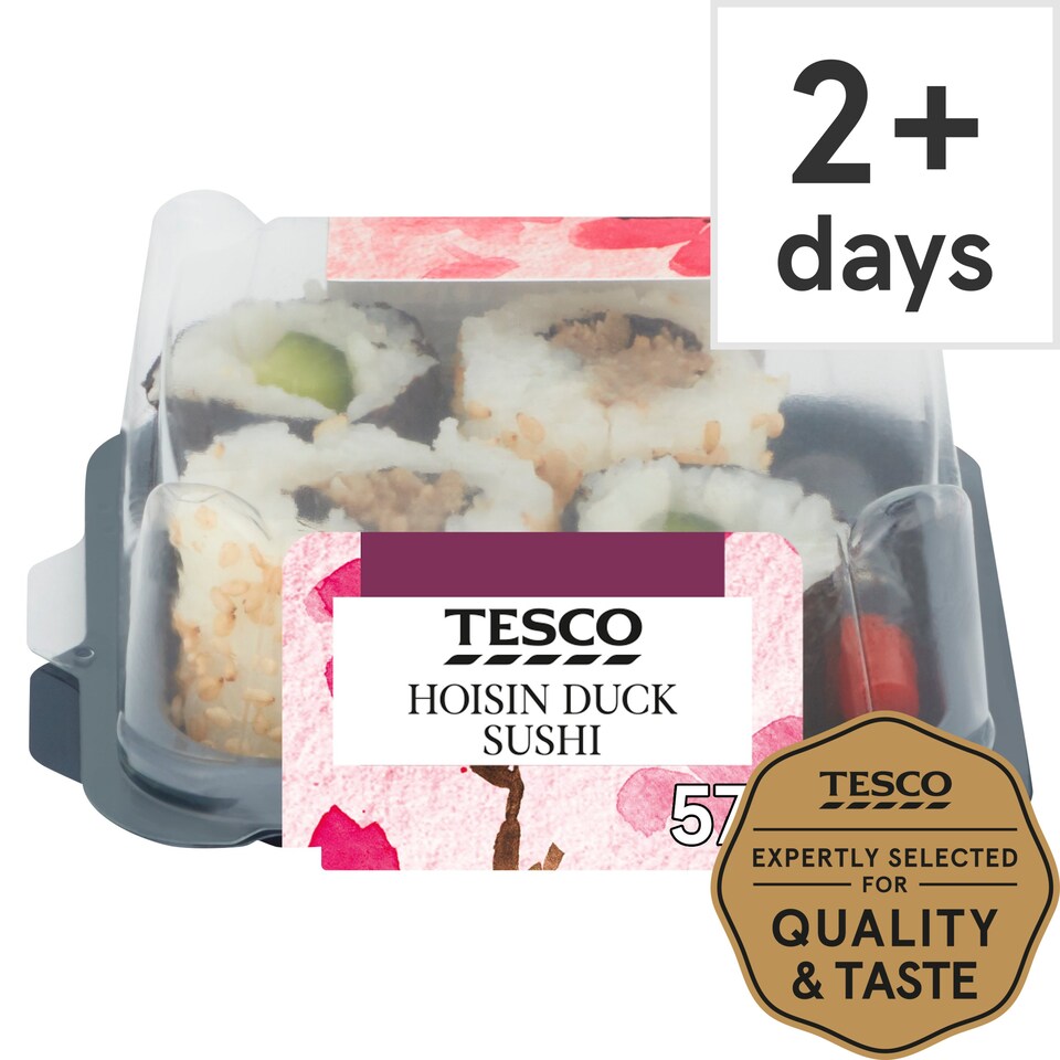 Tesco Hoisin Duck Sushi 57G Tesco Groceries