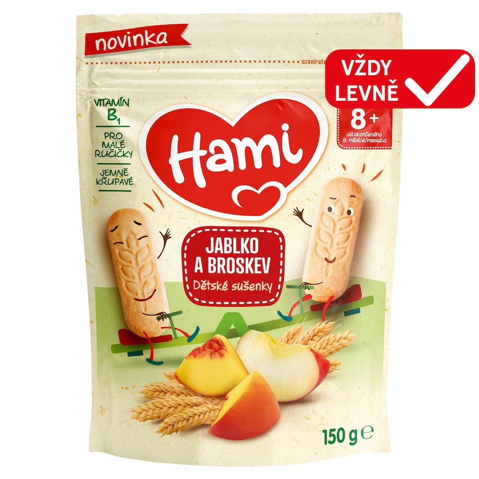 Hami Apple and Peach Baby Biscuits from the End of the 8th Month 150g
