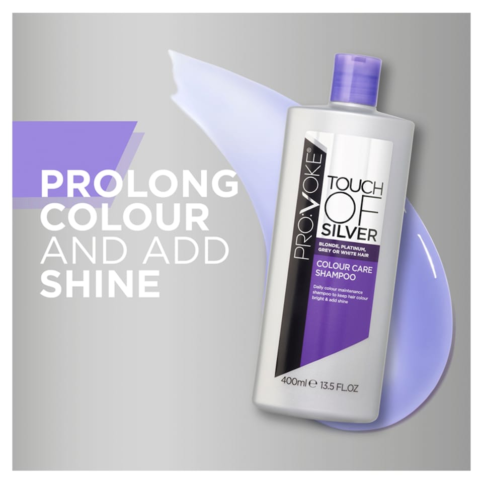 image 1 of Provoke Touch of Silver Keep it Bright Colour Care Shampoo 400ml
