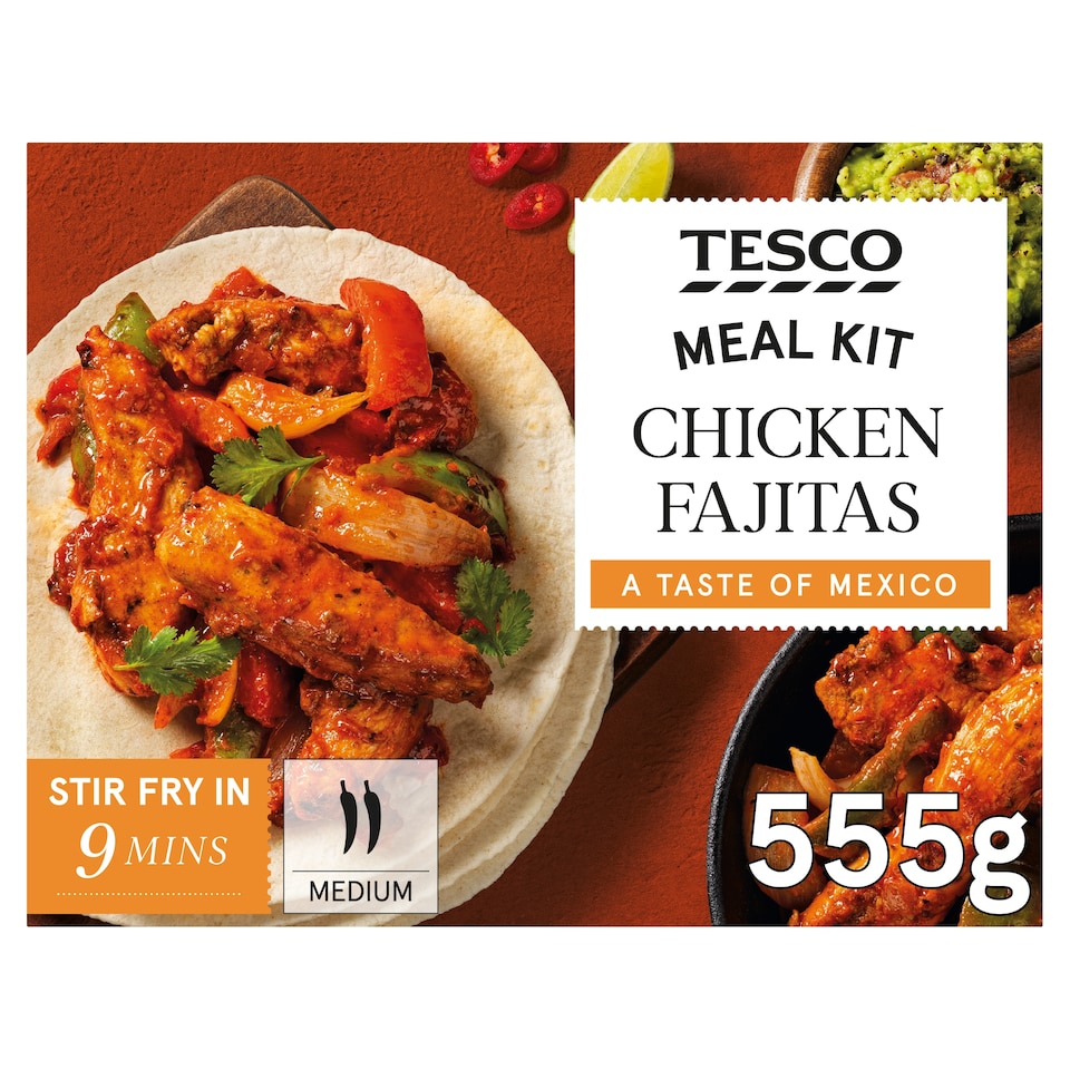 Tesco Chicken Fajitas Meal Kit 555g