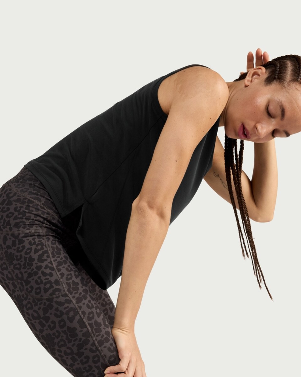 image 1 of F&F Active EVERYHOUR Sleeveless Vest in Black