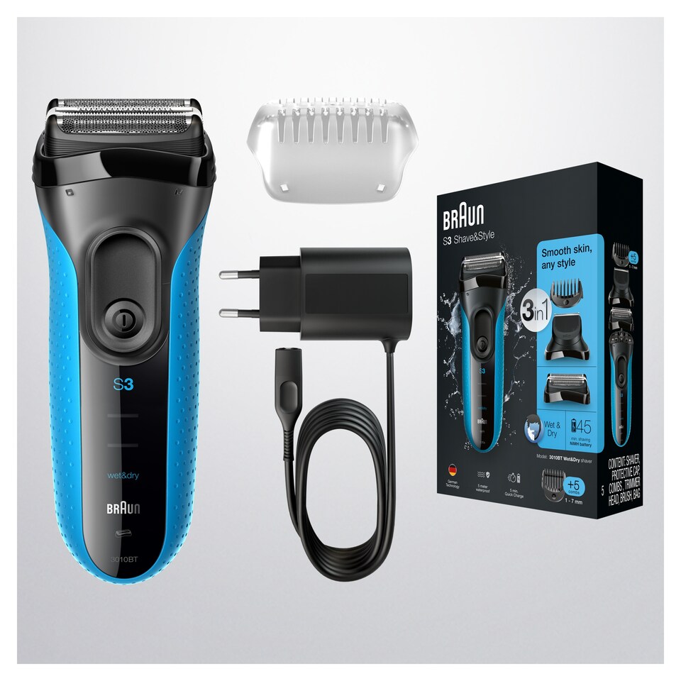image 1 of Braun 3010Bt Shave & Style Shaver