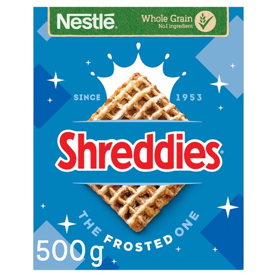 Nestle Frosted Shreddies Cereal 500G Tesco Groceries