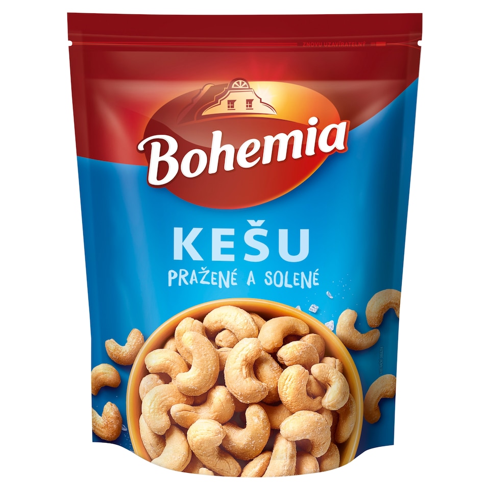 Bohemia Kešu pražené a solené 125g