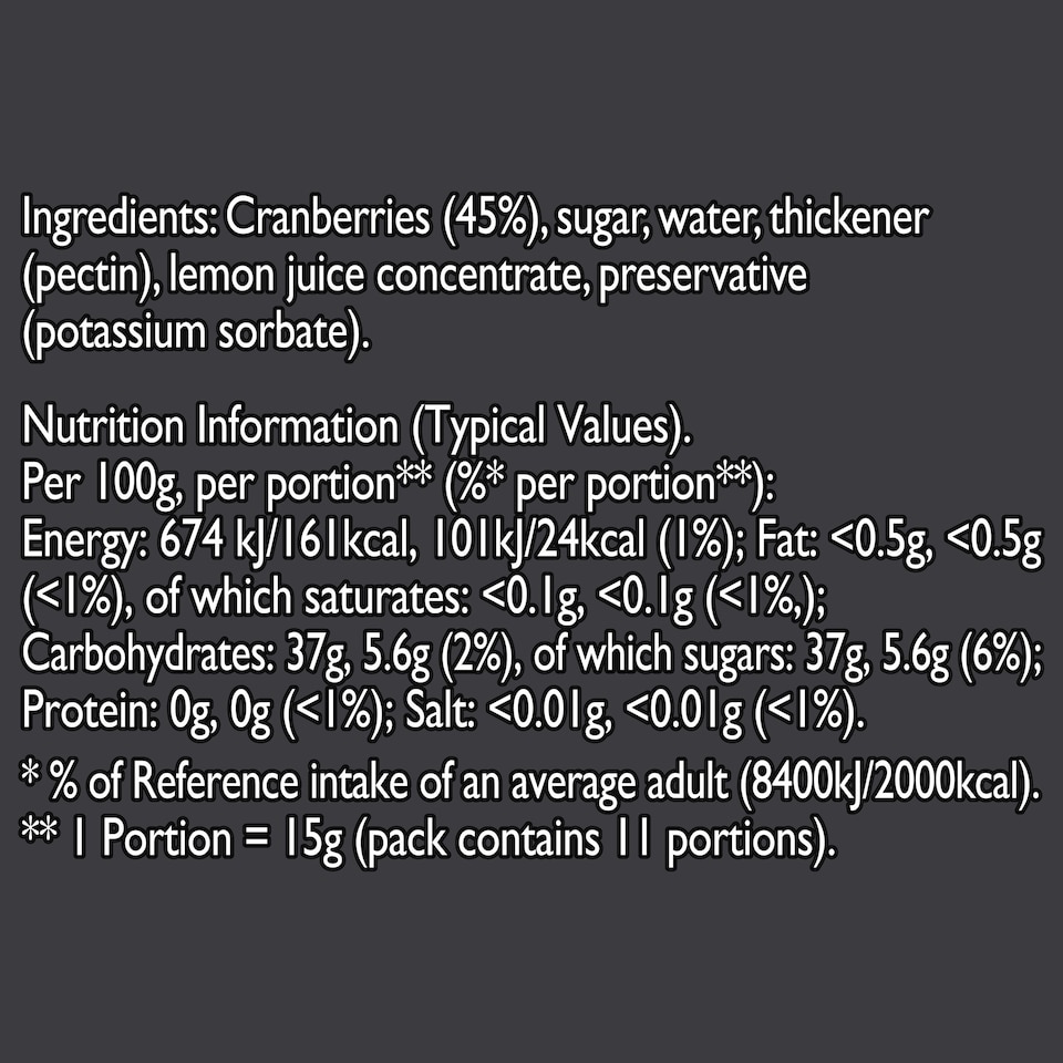 image 1 of Colmans Sauce Jar Cranberry 165G