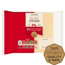 Tesco British Mature Cheddar Cheese 220G