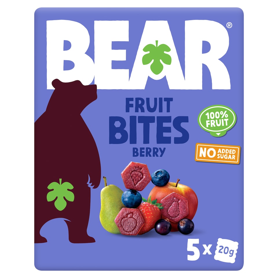 image 1 of BEAR Fruit Bites Berry 5x20G