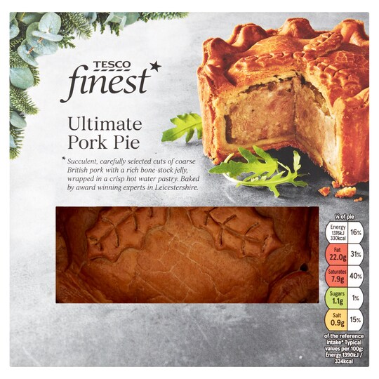 Tesco Finest Ultimate Pork Pie 790G Tesco Groceries