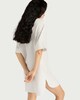 image 3 of F&F Pure Cotton Short Sleeved Pyjama Nightshirt in Cream