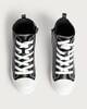 image 2 of F&F Boys Lace Up High Top Trainers in Black
