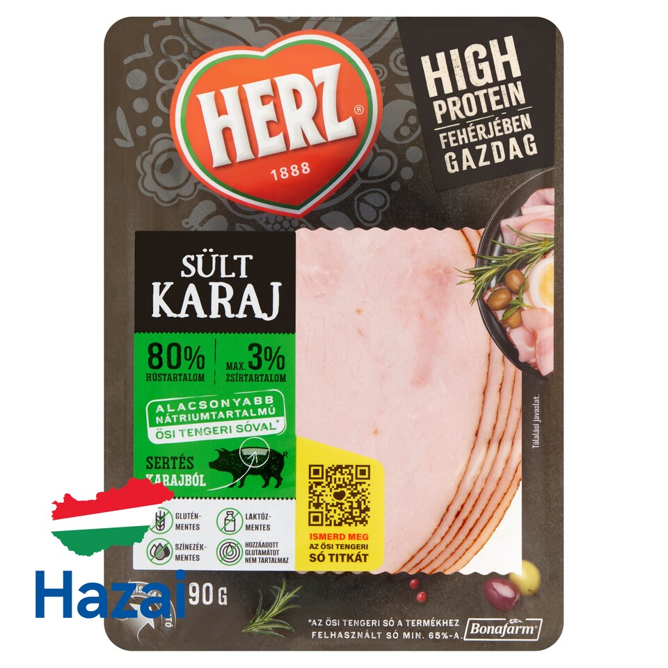HERZ szeletelt sült karaj 90 g  1. kép
