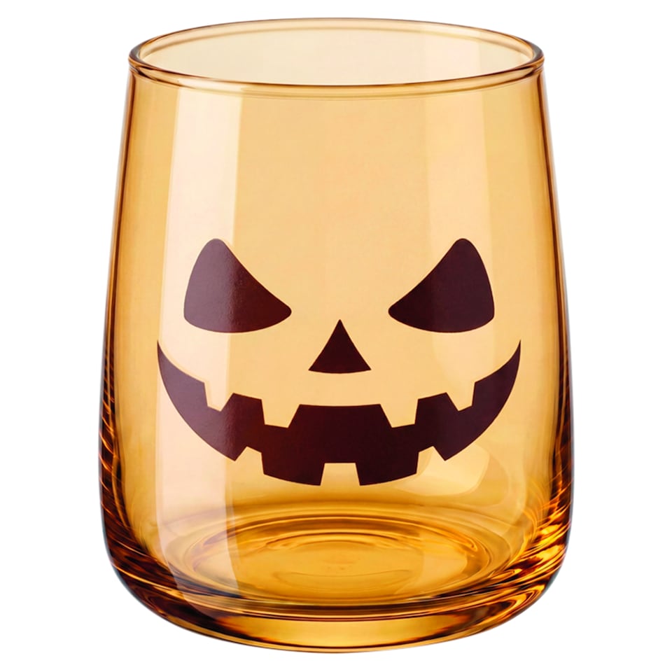 Halloween szörny mintás, narancssárga pohár 360 ml