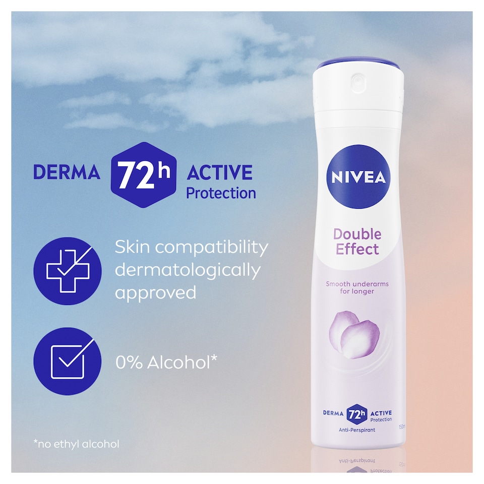 image 1 of NIVEA Double Effect Anti-Perspirant Deodorant Spray 150ml
