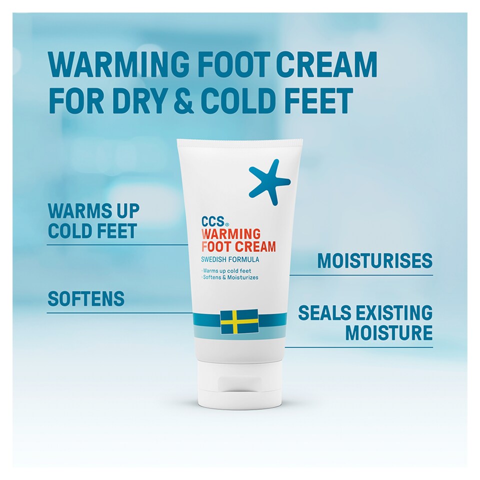 image 1 of CCS Swedish Formula Warming Foot Cream 150ml