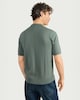 image 3 of F&F Pure Cotton Textured Polo Shirt in Green