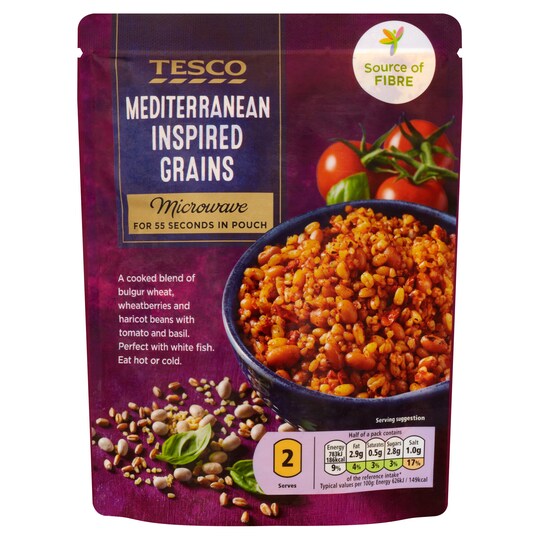 Tesco Mediterranean Inspired Grains 250G Tesco Groceries