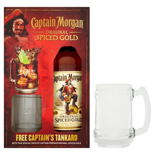 Captain Morgan Original Spiced Gold 70Cl with Tankard £13.75 @ Tesco Captain Morgan Original Spiced Gold 70Cl with Tankard £13.75 @ Tesco