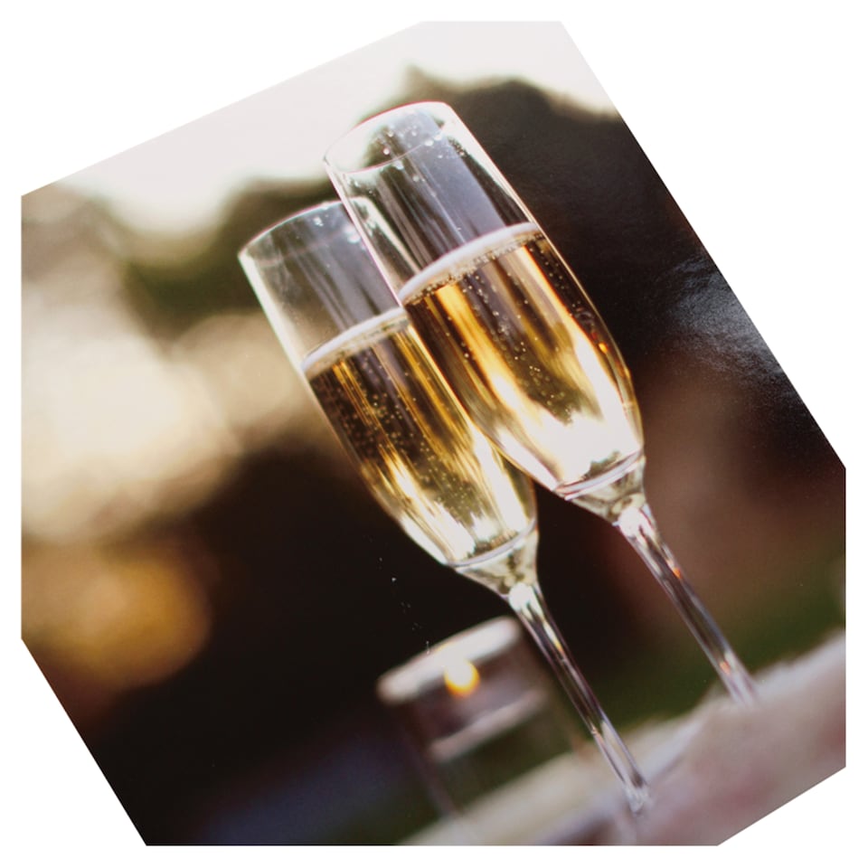 image 1 of Hallmark Blank Card Champagne