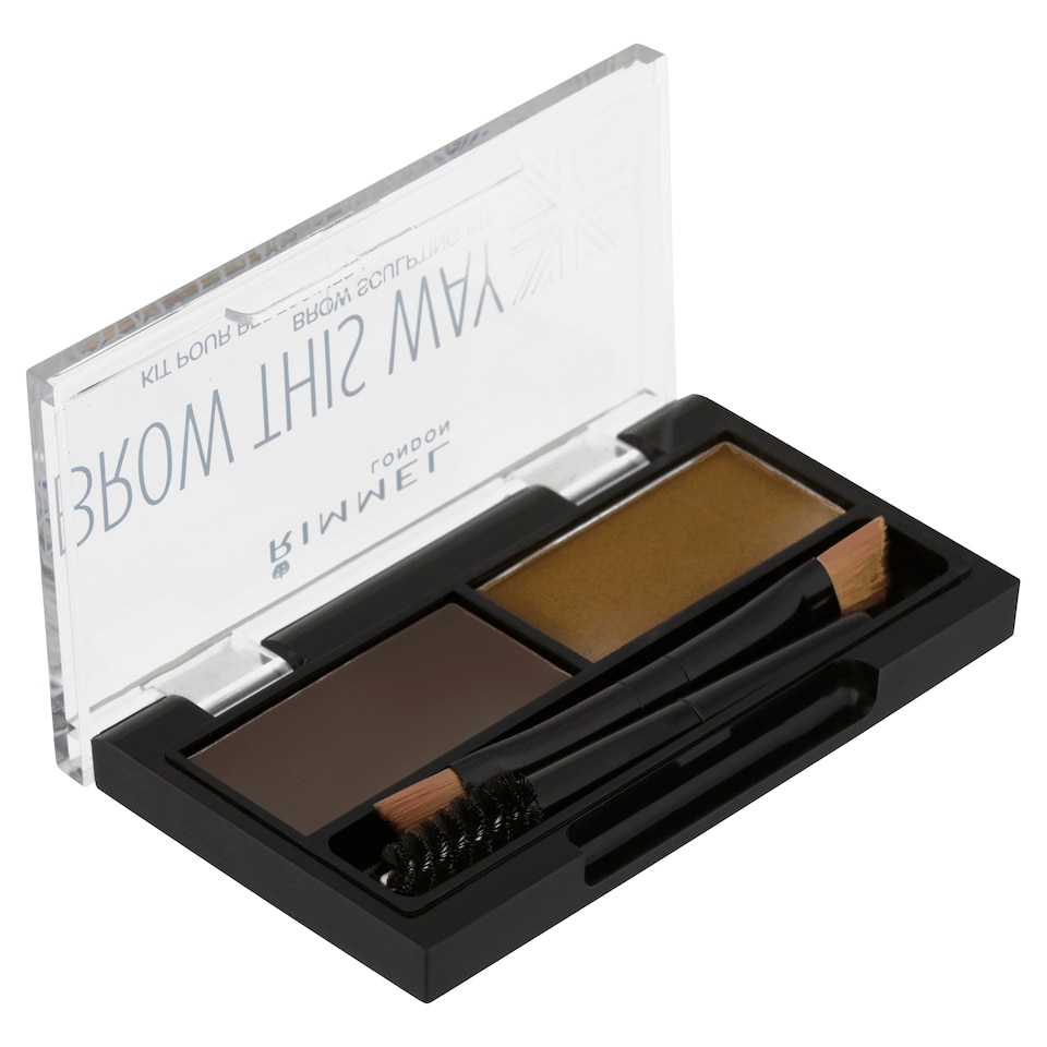 image 1 of Rimmel Brow This Way Kit Dark Brown
