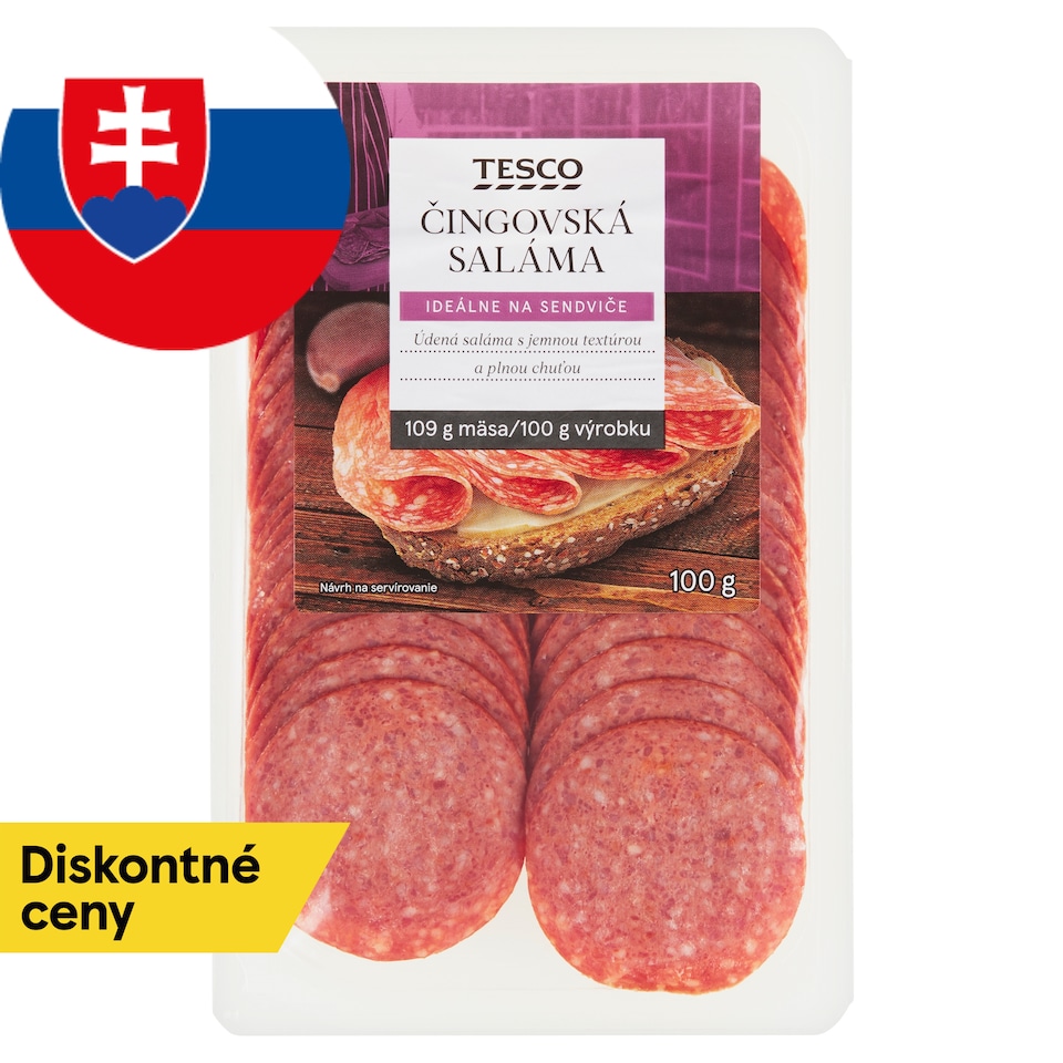Tesco Čingov Salami 100 g