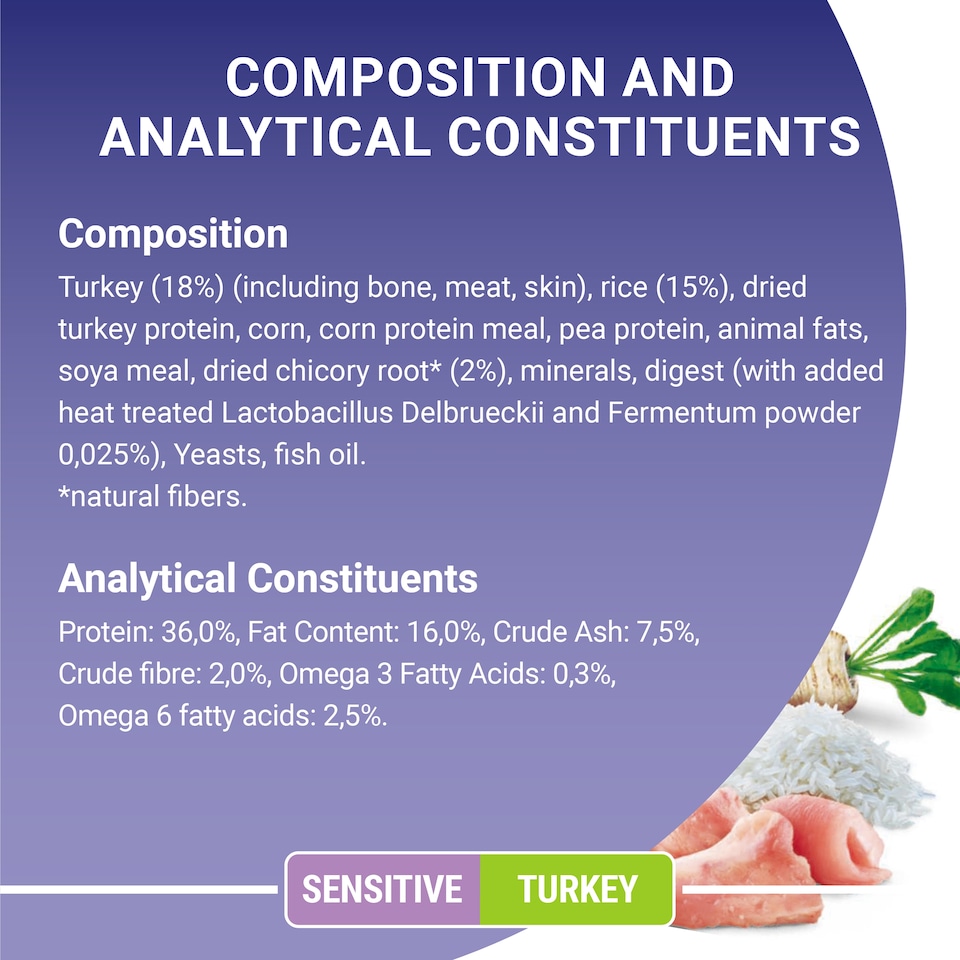 image 1 of Purina One Sensitive Adult Dry Cat Food Turkey 750G
