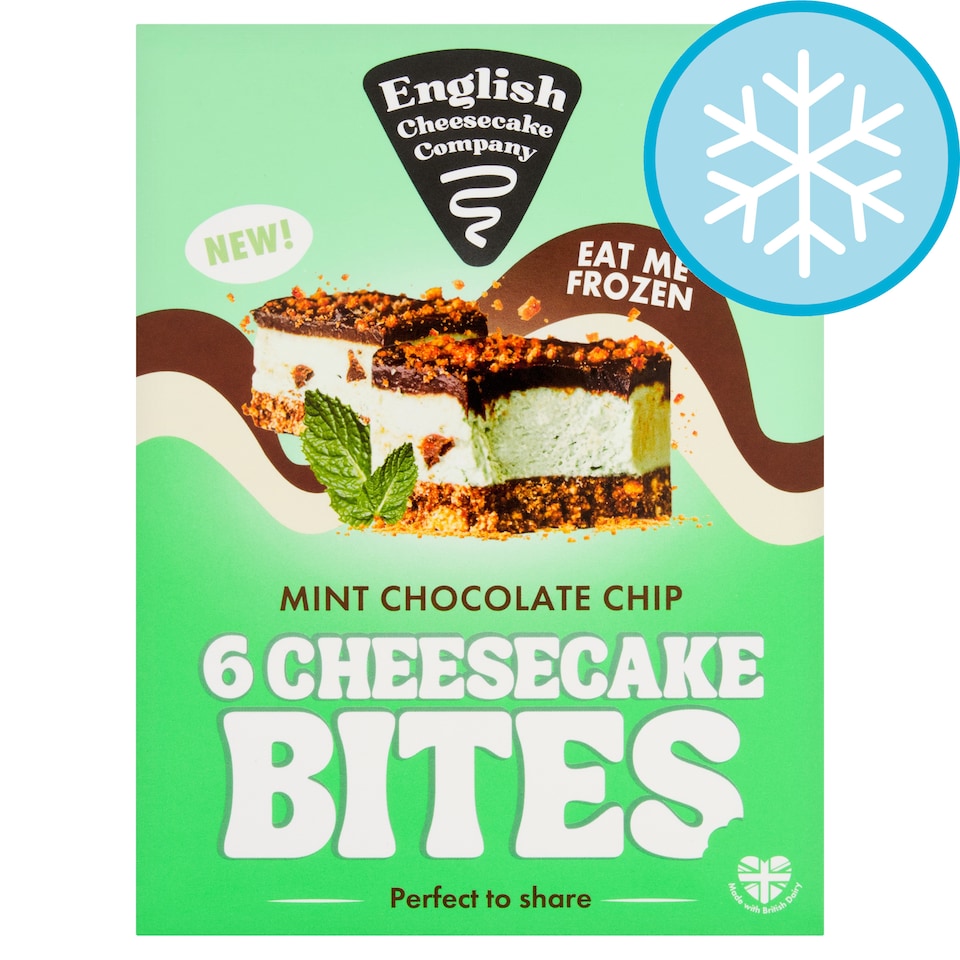 English Cheesecake Company Mint Chocolate Chip Cheesecake Bites 6 x 35g