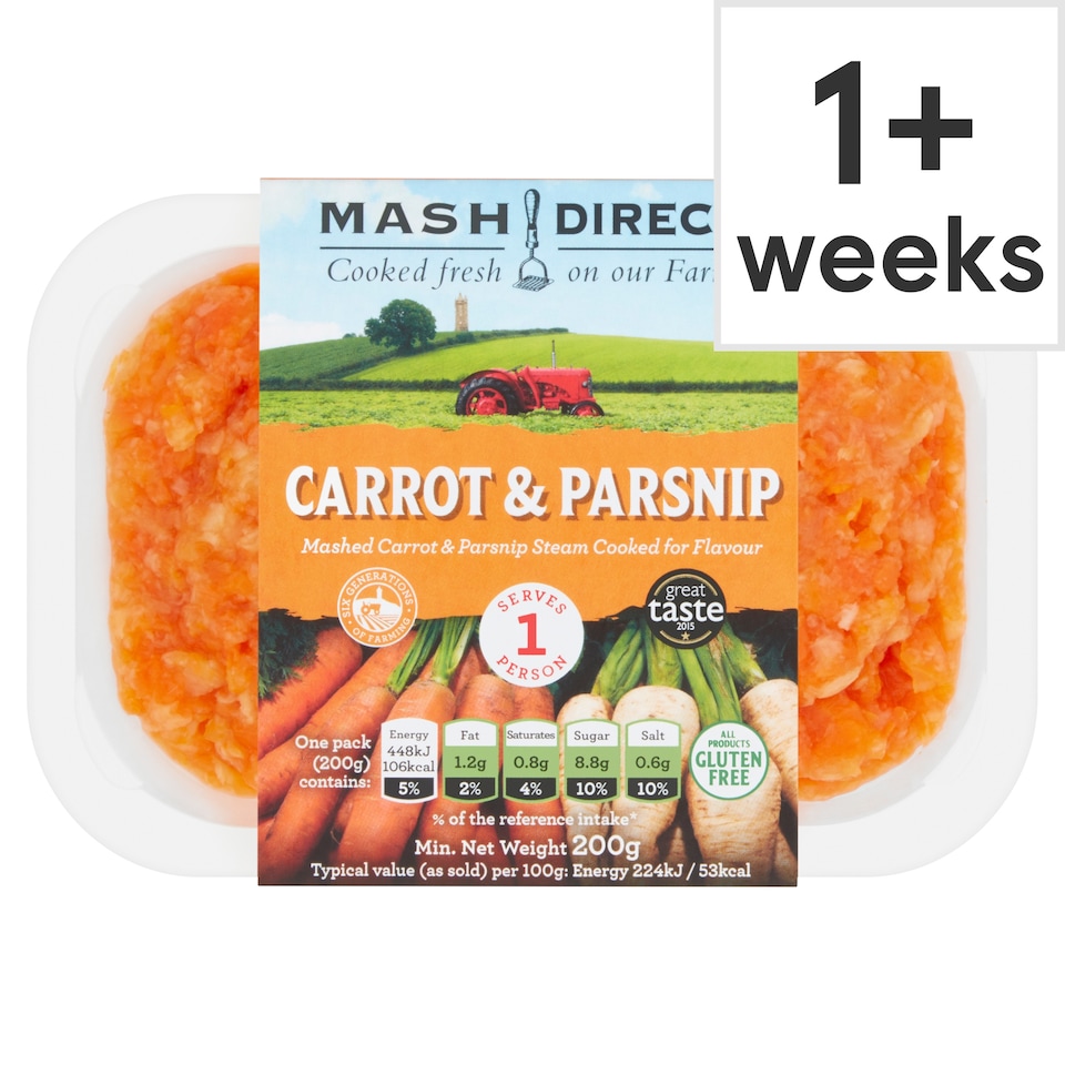 Mash Direct Carrot & Parsnip Mash 200G