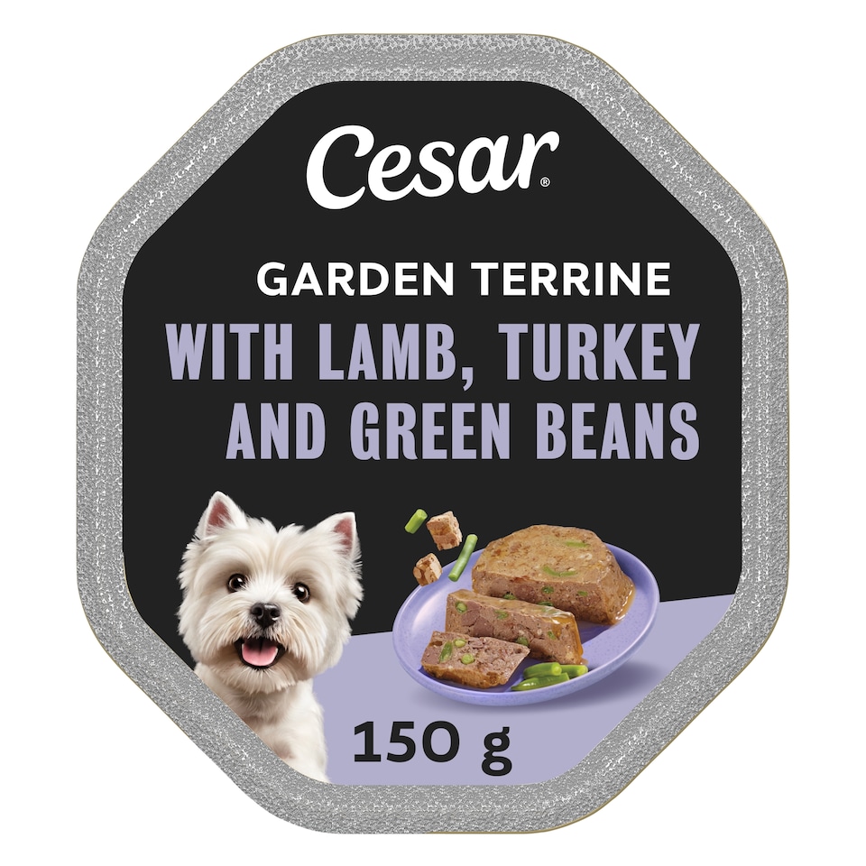 image 1 of Cesar Gnd Terrine Lamb & Turkey Green Beans 150G