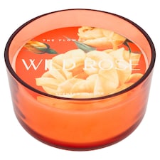 F&F Home Floral Large Candle Wild Rose 430G