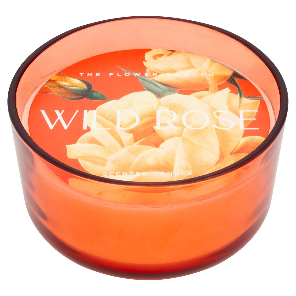 F&F Home Floral Large Candle Wild Rose 430G