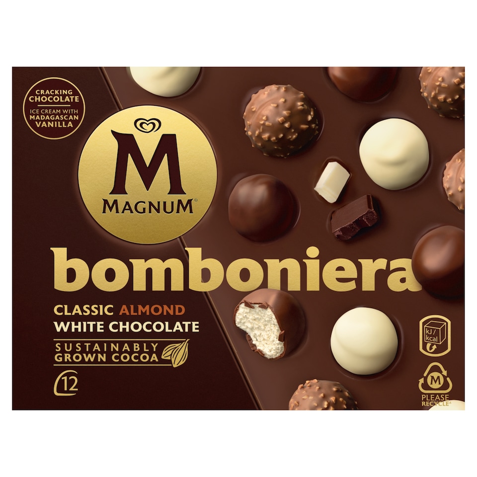 Magnum Bomboneria Classic Almond White Chocolate 12 ks 140ml