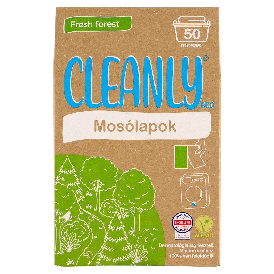 Cleanly Eco Fresh forest mosólapok 50 mosás 87,5 g
